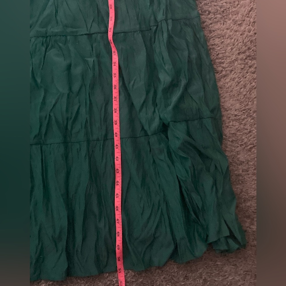 Emerald Green Ruffle Maxidress - Picture 5 of 6
